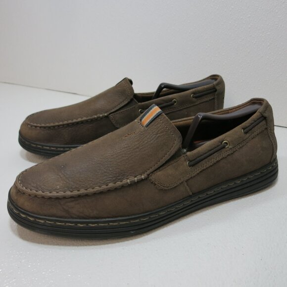 Dunham Nubuck Leather Casual Moccasins Loafers Shoes Men\'s Footwear Sz 11 EE main image 3